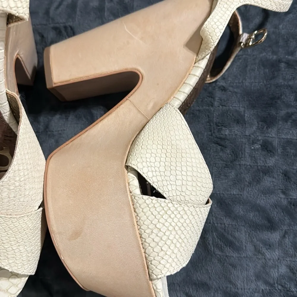 Sam Edelman Corbin Snake Print  Platform Shoes